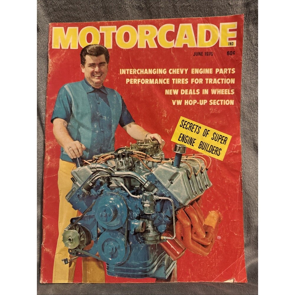 Vintage Motorcade Magazine June 1970 Secrets of Super Engine Builders Chevy